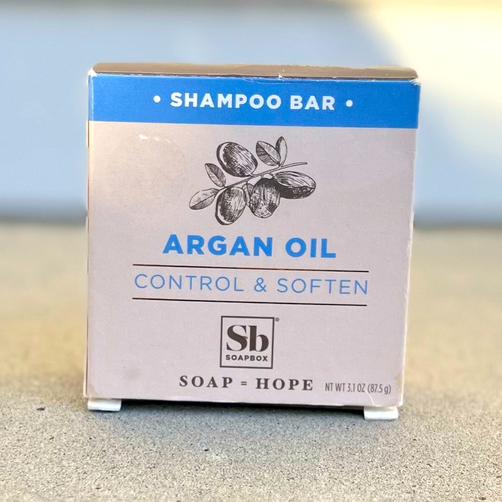 SOAPBOX Argan Oil Shampoo Bar | 87.5 g / 3.1 oz